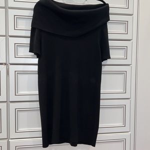 DKNY Off Shoulder Black Dress
